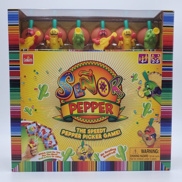 Goliath Senor Pepper The Speedy Pepper Picker Game 2-5 Players Family Game New - Picture 1 of 6